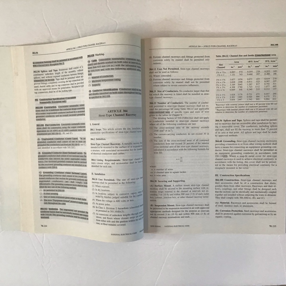 NEC 2008 Electrical Code Book - Picture 4 of 6